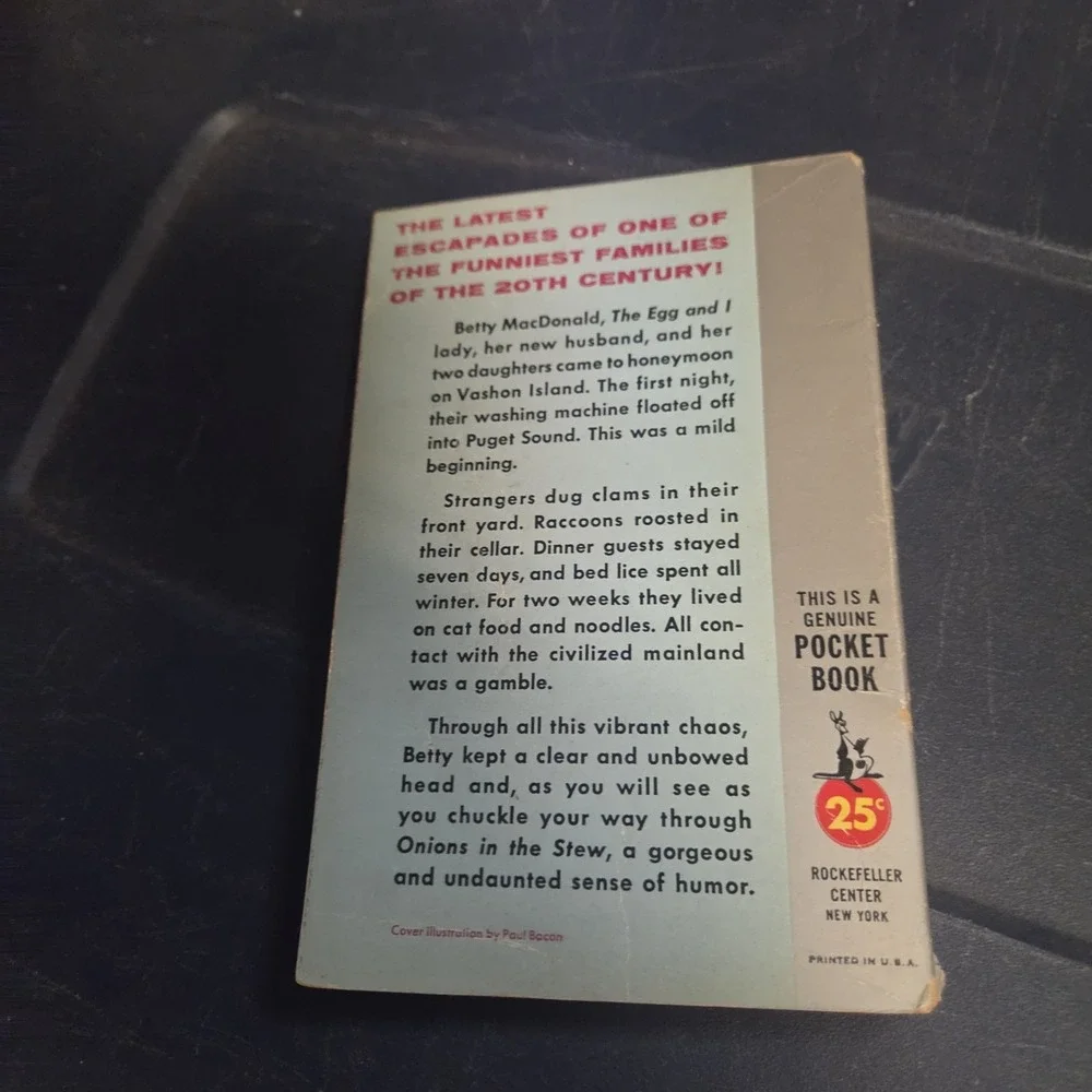 Betty‎ MacDonald Onions in the Stew (1955) Paperback